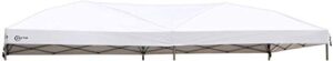 portal 10×20 canopy replacement cover, pop up canopy tent top cover without frame legs instant patio gazebo pergola sun shade, white