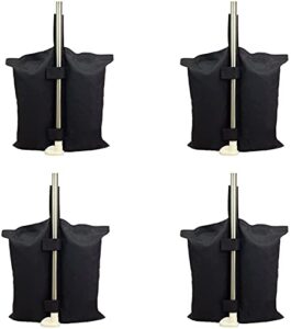 canopy weight bags for pop up canopy tent, heavy duty sandbags for instant outdoor sun shelter canopy legs(4)