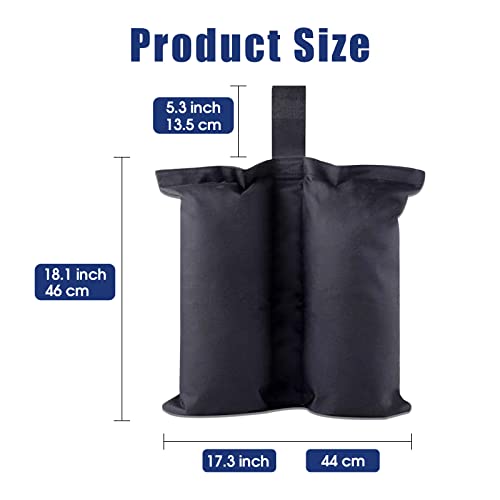 Canopy Weight Bags for Pop up Canopy Tent, Heavy Duty Sandbags for Instant Outdoor Sun Shelter Canopy Legs(4)