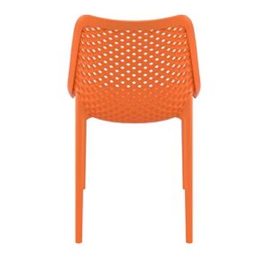 Compamia Air Outdoor Patio Dining Chair in Orange (Set of 2)