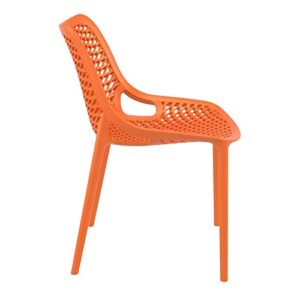 Compamia Air Outdoor Patio Dining Chair in Orange (Set of 2)