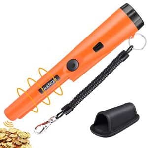 metal detector pinpointer – full waterproof handheld pin pointer wand, high accuracy professional handheld search treasure pinpointing finder probe