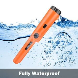 Metal Detector Pinpointer - Full Waterproof Handheld Pin Pointer Wand, High Accuracy Professional Handheld Search Treasure Pinpointing Finder Probe