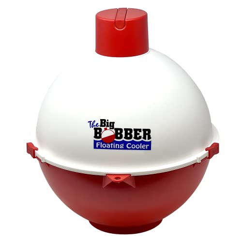 The Big Bobber Floating Cooler, Insulated to Keep up to 12 cans Cool All Day, Portable and Great for Fishing, Boating, and Pools.