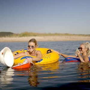 The Big Bobber Floating Cooler, Insulated to Keep up to 12 cans Cool All Day, Portable and Great for Fishing, Boating, and Pools.