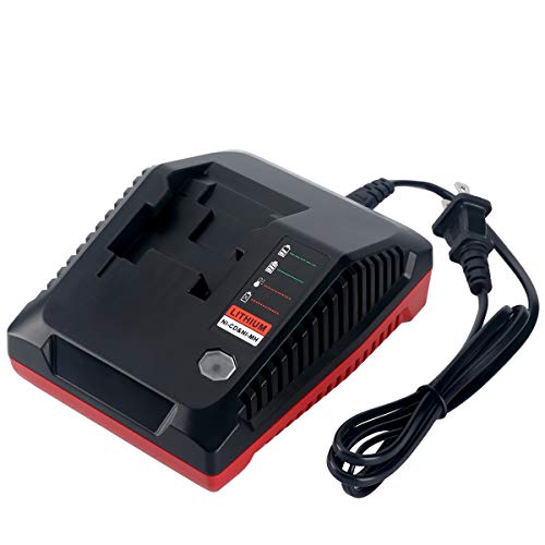 Biswaye 18V Battery Fast Charger PCXMVC Compatible with Porter Cable 18V Lithium-Ion & NiCad NiMh Battery PC18B PC18BLEX PCC489N PC18B-2 PC18BL PC18BLX