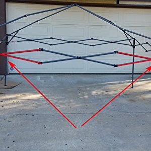 Quik Shade 10x10 Expedition EX100 Straight Leg Instant Canopy -Side Truss Bars 40" Replacement Part