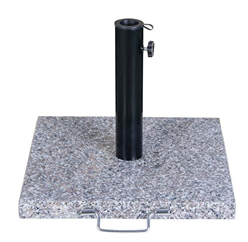 Bond Manufacturing 39012A 42lb Granite Umbrella Base, Brown/Gray