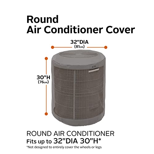 Classic Accessories Ravenna Water-Resistant 34 Inch Round Air Conditioner Cover