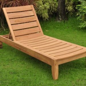 New Grade A Teak Multi Position Sun Chaise Lounger Steamer - Furniture only - Atnas Collection #WHCHAT