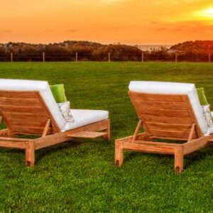 New Grade A Teak Multi Position Sun Chaise Lounger Steamer - Furniture only - Atnas Collection #WHCHAT