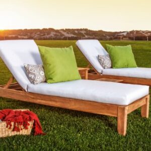 New Grade A Teak Multi Position Sun Chaise Lounger Steamer - Furniture only - Atnas Collection #WHCHAT