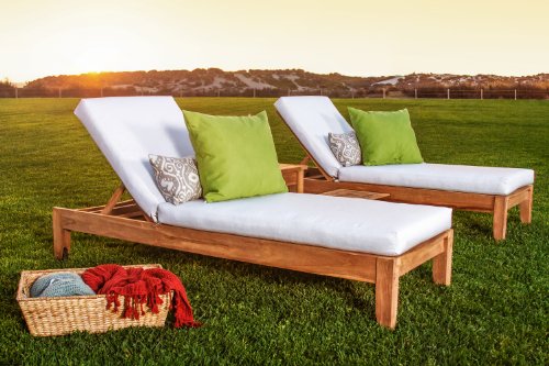 New Grade A Teak Multi Position Sun Chaise Lounger Steamer - Furniture only - Atnas Collection #WHCHAT