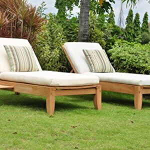 New Grade A Teak Multi Position Sun Chaise Lounger Steamer - Furniture only - Atnas Collection #WHCHAT