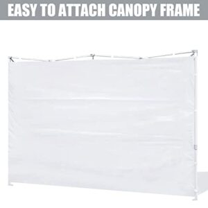 SCOCANOPY SideWall for 10x10 Canopy Frame, 3 Pack SunWall with 1 Pack Canopy Door,White