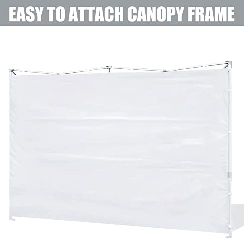 SCOCANOPY SideWall for 10x10 Canopy Frame, 3 Pack SunWall with 1 Pack Canopy Door,White