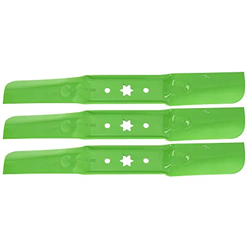 8TEN LawnRAZOR Mower Blade Set for MTD Cub Cadet RZT S54 L54 Troy Bilt 54 inch Deck 942-05056A 942-05056 (Medium Lift)