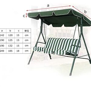 Swing Canopy Cover Swing Chair Canopy Replacement Waterproof UV Resistant Cover Patio Hammock Cover Top Garden Outdoor Only Swing Canopy for Outdoor Garden Patio 22.6.16