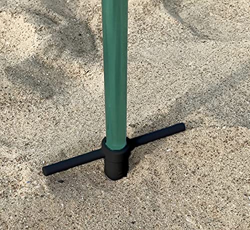 Red Suricata Sunshade Pole Anchors - Set of 4 Sand Anchors for Family Beach Sun Shade Canopy Tent or Multi Terrain Sunshade (no Canopy & no Poles Included)