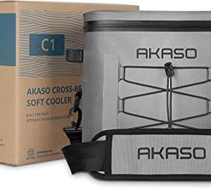 AKASO Soft Cooler Bag 24 Cans Portable Insulated Cooler Bags for Men Reusable Leakproof Lunch Cooler Bags for Camping,Beach,Travel,Golf,Picnic,Boating,Fishing,Outdoor