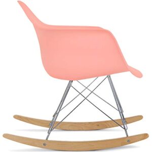 2xhome EMRocker Rocking Chair, Coral Pink