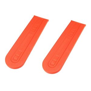 Chainsaw Scabbard Plastic Durable Chainsaw Bar & Chain Protective Cover Protect Scabbard Universal 20'' 2PCS