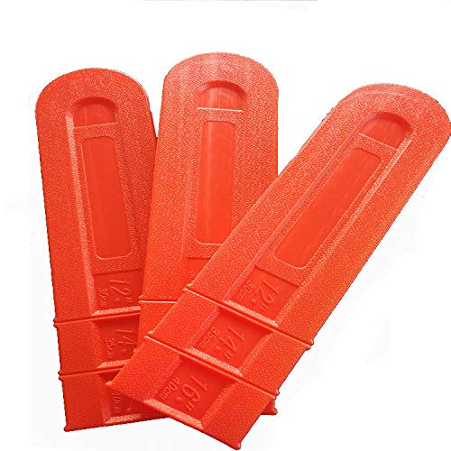 Chainsaw Scabbard Plastic Durable Chainsaw Bar & Chain Protective Cover Protect Scabbard Universal 20'' 2PCS