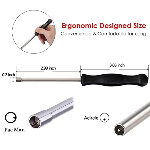 HUZTL Carburetor Adjustment Tool (21-Teeth Splined + A-Circle) Carburator Adjusting Kit for 2-Cycle Small Engine Poulan Husqvarna Homelite Weed Eater Craftman Echo Trimmer Blower