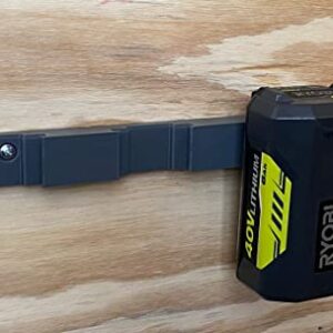 Battery Holder for Ryobi | 40V Battery Holder Ryobi | Battery Storage for Ryobi | Wall Mount for Ryobi 40V Batteries