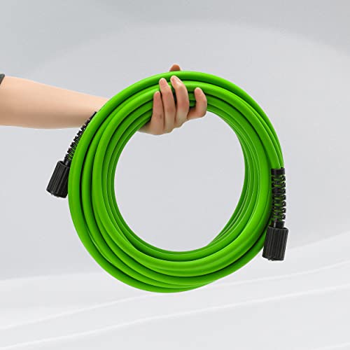 PWACCS Pressure Washer Hose for Power Washer – 3600 PSI Kink Resistant Pressure Washing Extension Hose 50 FT x 1/4" – Universal Electric Power Wash Hose for Replacement – Compatible with M22 Fittings