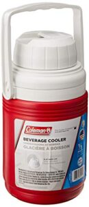 coleman beverage cooler, red, 1/3 gallon