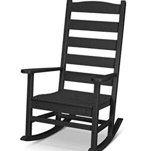 POLYWOOD® Shaker Porch Rocker, Black