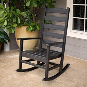 POLYWOOD® Shaker Porch Rocker, Black