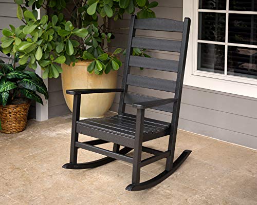 POLYWOOD® Shaker Porch Rocker, Black