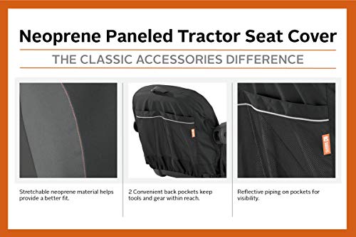 Classic Accessories Lawn Tractor Neoprene Seat Cover, Large