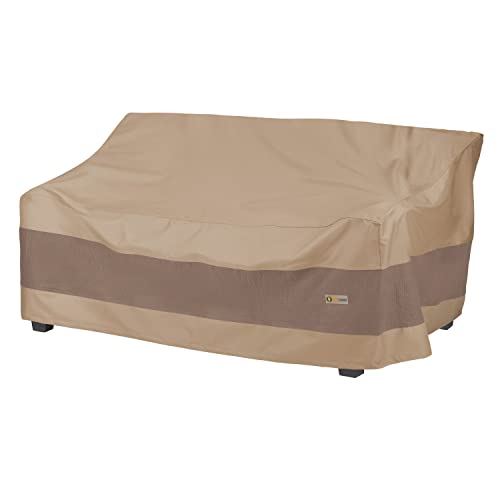 Duck Covers LSO793735 Elegant Waterproof Patio Sofa Cover, 77"W x 35"D x 35"H, Swiss Coffee