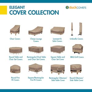 Duck Covers LSO793735 Elegant Waterproof Patio Sofa Cover, 77"W x 35"D x 35"H, Swiss Coffee