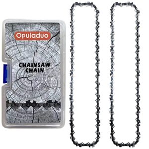 Opuladuo 2PC 14" Chainsaw Chain 3/8" LP 050" 52DL Fit for Portland Harbor Freight 64497 64498 67255 58949