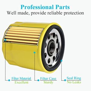 HOODELL 4 Pack 52 050 02-S Oil Filter Fits Kohler Engine, Professional 52 050 02 5205002S 52 050 02-S1 Oil Filter, Extra Capacity Lawn Mower Oil Filter