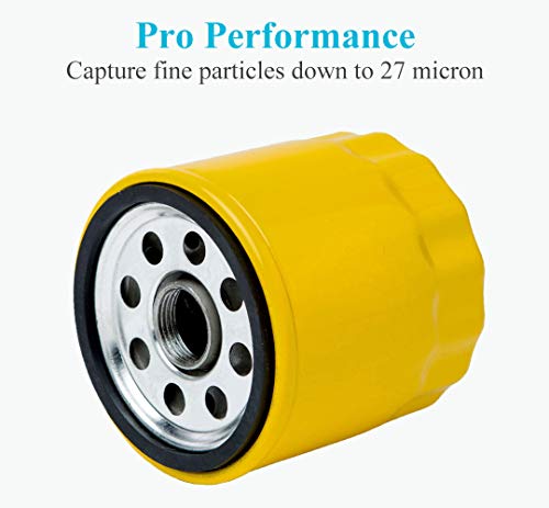 HOODELL 4 Pack 52 050 02-S Oil Filter Fits Kohler Engine, Professional 52 050 02 5205002S 52 050 02-S1 Oil Filter, Extra Capacity Lawn Mower Oil Filter