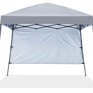 ABCCANOPY Stable Pop Up Beach Tent with Backpack Bag, 8 x 8 ft Base / 6 x 6 ft Top, Gray