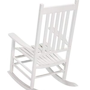 Woodlawn&Home, 100019, Mission Style Rocking Chair, White