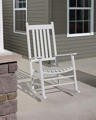 Woodlawn&Home, 100019, Mission Style Rocking Chair, White