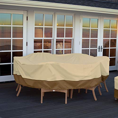 Classic Accessories Veranda Water-Resistant 72 Inch Rectangular/Oval Patio Table Cover, Outdoor Table Cover