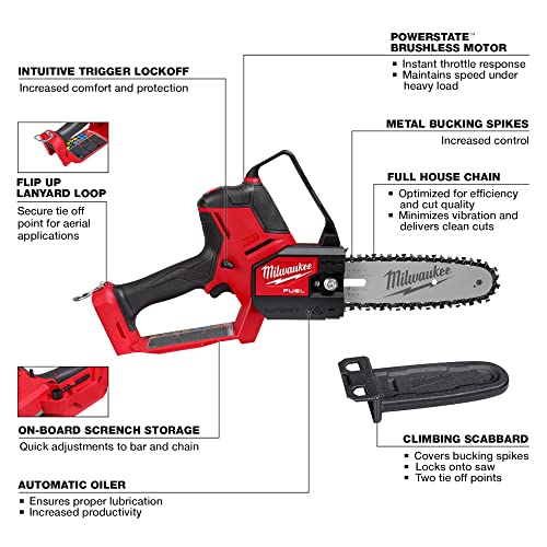 Milwaukee Electric Tool M18 Fuel Hatchet 8'''' Pruning, Chrome (3004-20)