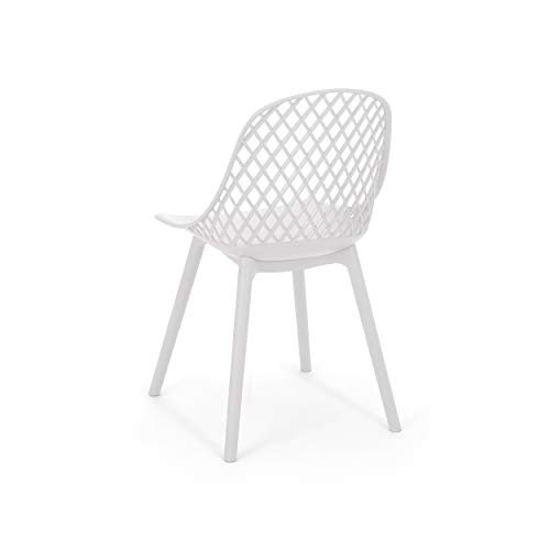 Christopher Knight Home Delora Outdoor Dining Chair (Set of 2), White