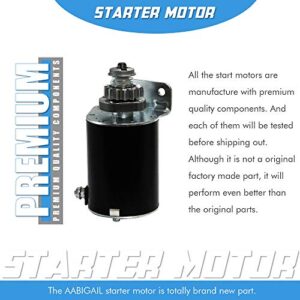 Starter Motor Compatible with Cub Cadet 14.5 16 16.5 17 17.5 18 18.5 HP John Deere New Holland Toro 14 Tooth Steel Gear 593934 693551 LG693551 BS693551 SE501848 New Starter Replacement