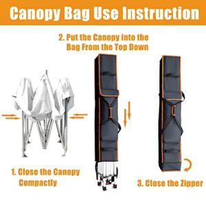 TOHONFOO Canopy Bag Replacement for 10 x 10 in Pop Up Canopy Tent - Canopy Carry Bag with Handles - Pop Up Canopy Replacement Parts - 600D Waterproof Oxford Fabric