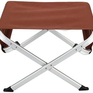 Snow Peak Fireside Ottoman - Fire-Resistant Fabric and Collapsible - Brown, L 19.5" 20" H 12.5"