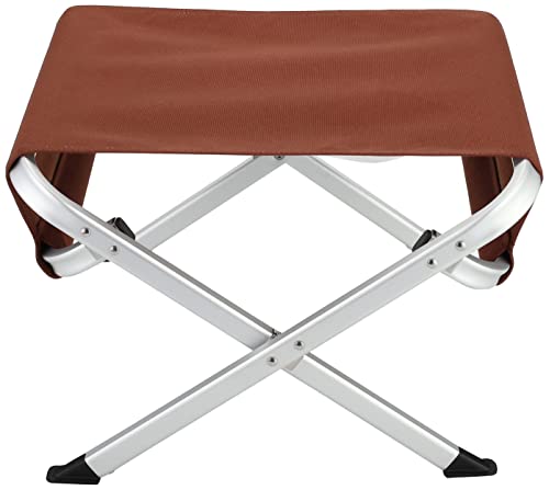 Snow Peak Fireside Ottoman - Fire-Resistant Fabric and Collapsible - Brown, L 19.5" 20" H 12.5"